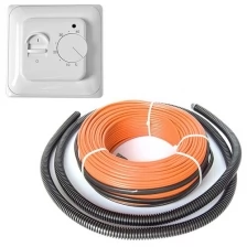 Теплый пол кабель WarmCoin Universal ЭКО 2250 Вт / ~150 м с термостатом