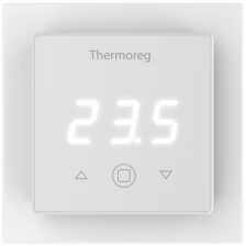 Регулируемый сенсорный терморегулятор Thermoreg TI 300 Black для пола, контроль температуры в помещении, 2 датчика, черный