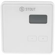 STOUT STE-0101-029421 STOUT Беспроводной комнатный двухпозиционный регулятор ST-294v2, белый