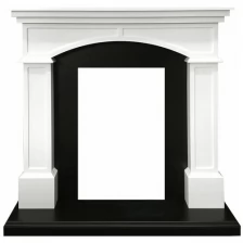 Портал классический Royal Flame Langford белый с черным