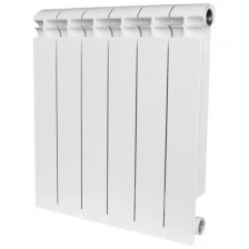 Радиатор биметаллический Stout ALPHA 500 мм х 4 секции боковое подключение белый RAL 9016 (SRB-2310-050004)