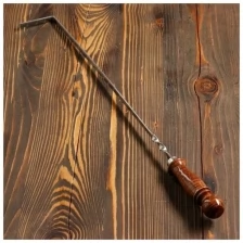 Кочерга Sima-land узбекская с деревянной ручкой, с узором 40/1 см, сталь 3 мм (5164424)