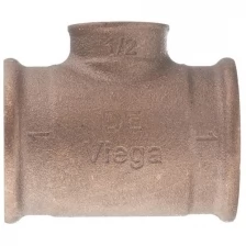 Тройник Viega (362515) 1" ВР(г) х 1/2 ВР(г) х 1" ВР(г) бронзовый