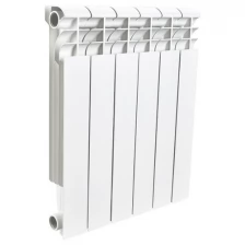 Радиатор алюминиевый ROMMER Profi 350 - 4 секции (подключение боковое, цвет белый)