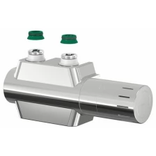Комплект Simplex универсальный Н-образный нижнего подключения рад-ра Design(серебро) с термоголовкой