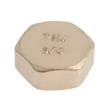 Заглушка TIM GM003, 3/4", внутренняя резьба, латунь