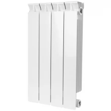 Биметаллические радиатор Global Stout Style 500, 04 секции, боковое подключение, цвет белый, RAL 9010, артикул: SRB-0110-050004