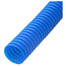 Труба гофрированная 32 мм СТС для металлопластиковых труб d20 мм синяя (50 м)
