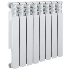 Радиатор "Tropic" 500x80 биметаллический, 8 секций, белый, 7601.036