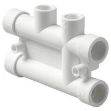 Распределительный блок для систем отопления PRO Aqua Pp-r белый 25-20 мм PA63010Pb .