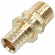 Соединитель прямой Stout (SFA-0001-002012) 20 мм х 1/2 НР(ш) латунный