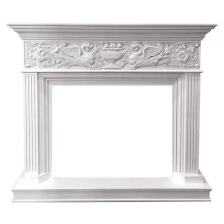 Портал классический Royal Flame Palace - Белый с серебром под Sym 30/Vis 30